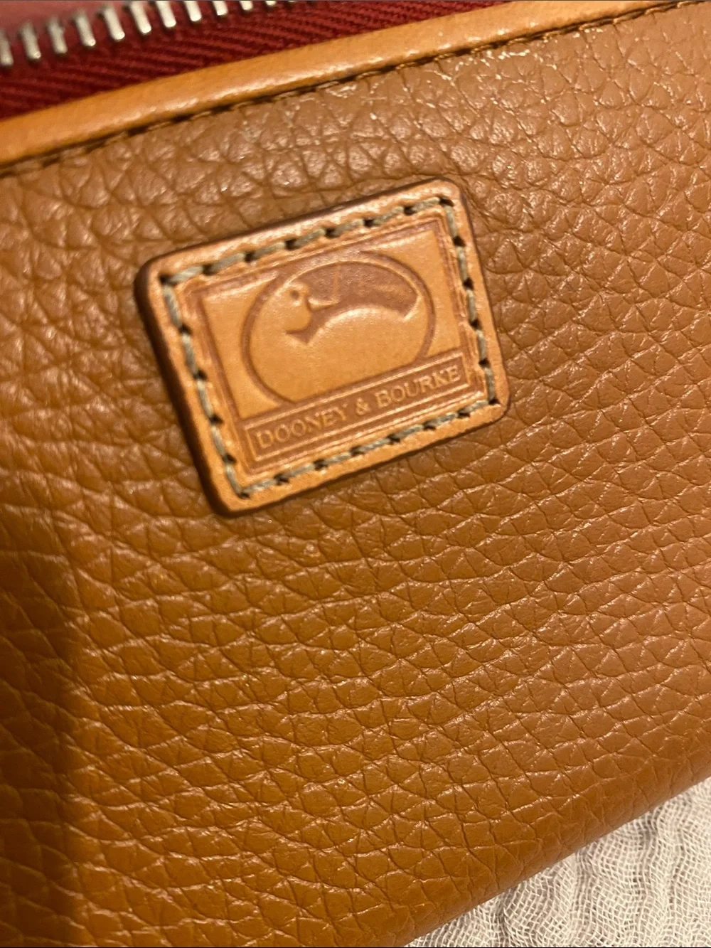 Dooney & Bourke Tan Pebbled Leather Wallet